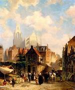 European city landscape, street landsacpe, construction, frontstore, building and architecture.067 unknow artist